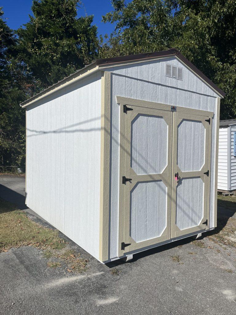 8×12 Utility Shed – Barn White