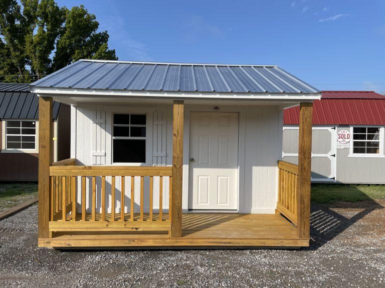 12×12 Utility Playhouse Cabin – Barn White