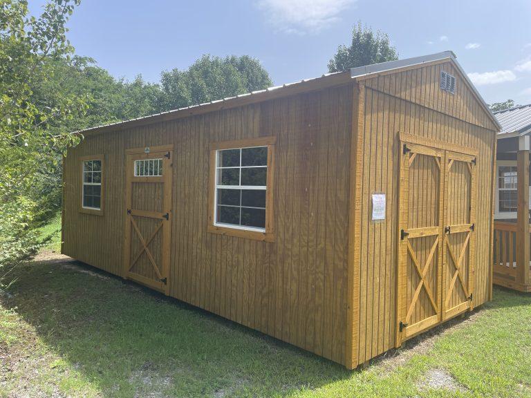 12×24 Utility Shed – Honey Gold